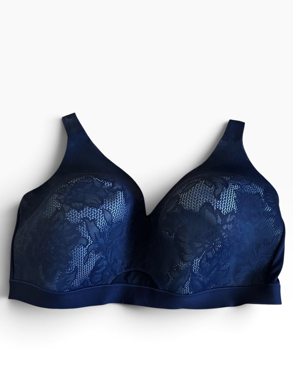 Cacique Comfort Bliss Lightly Lined No-Wire Bra with Lace Size 44G EUC